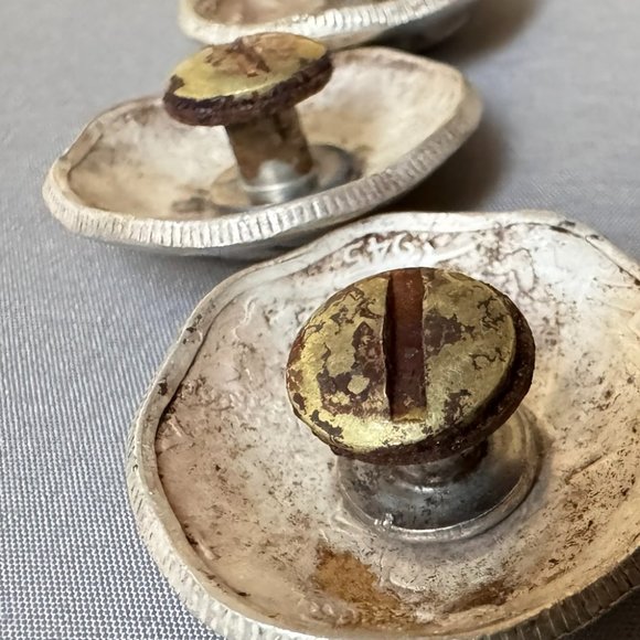 Sterling silver, handcrafted, Concho belt buckle and  8 adornments. - Picture 6 of 9